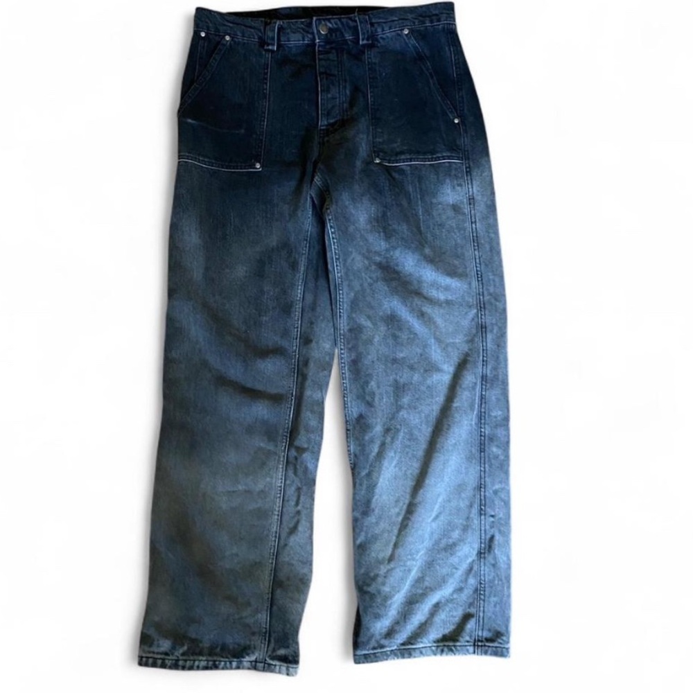 Wide Baggy Grey Jeans - image 1